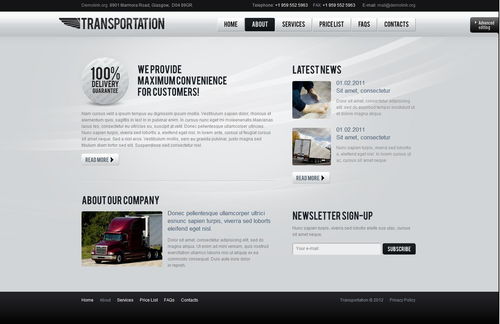 典雅與時(shí)尚的融合 黑灰色系在汽車公司網(wǎng)頁設(shè)計(jì)中的質(zhì)感表達(dá)